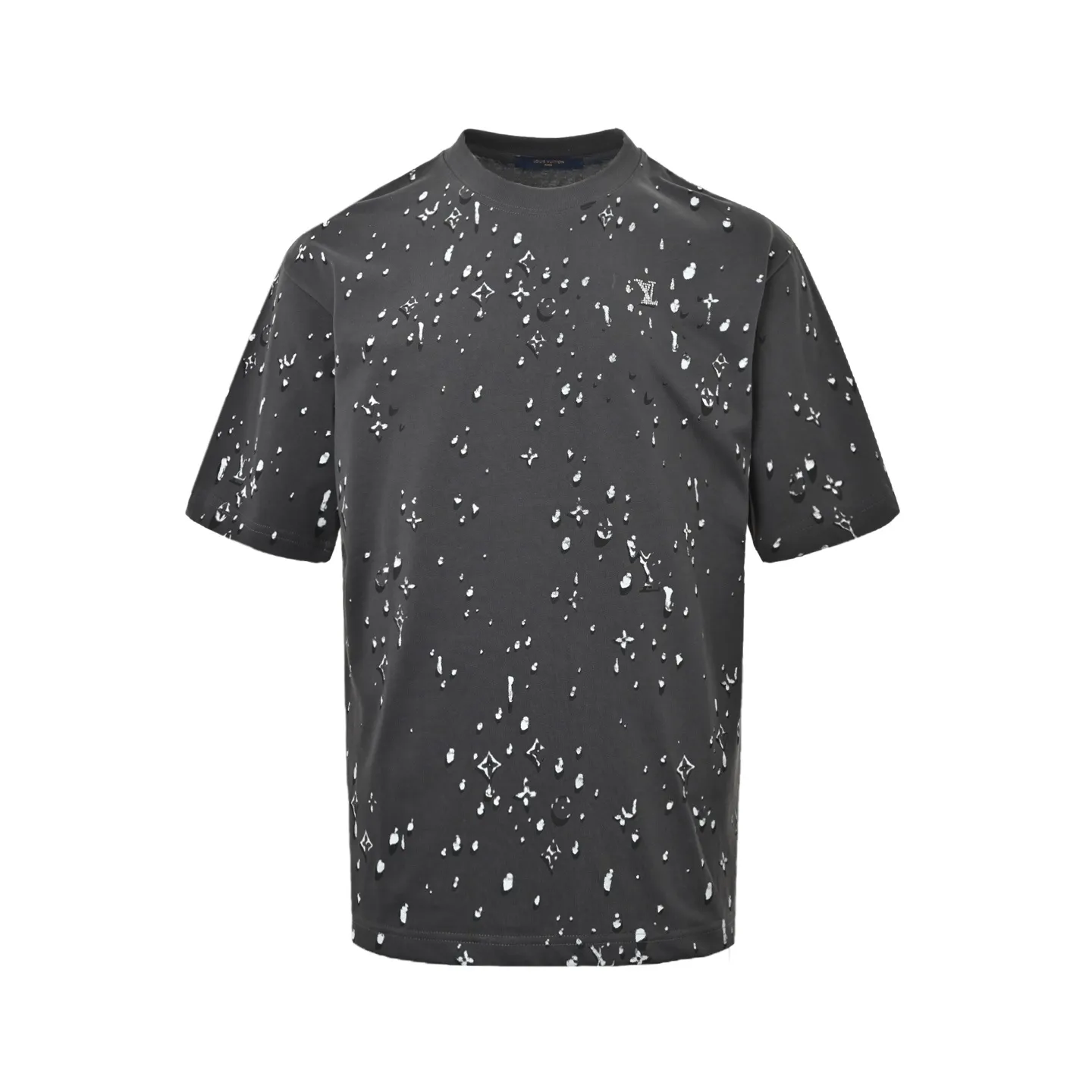 Louis Vuitton/Louis Vuitton 26ss 3D presbyopia water drop print short sleeves